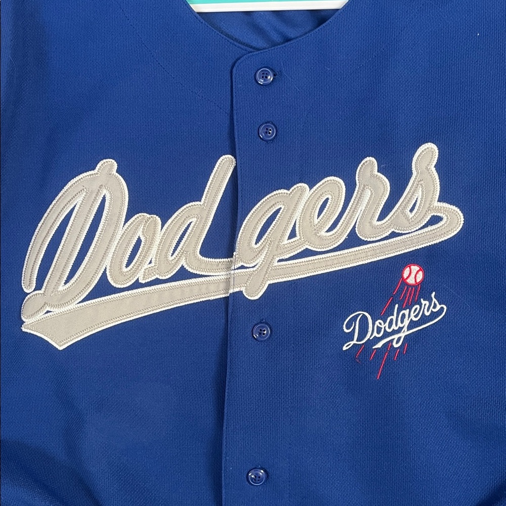 Dodgers button up jersey. 2XL